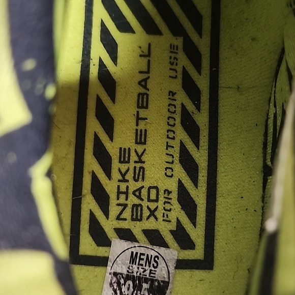 Nike Max Dominate Basketball XD Blue Gray & Lime Green Athletic Shoes Sz 9.5 main image 9